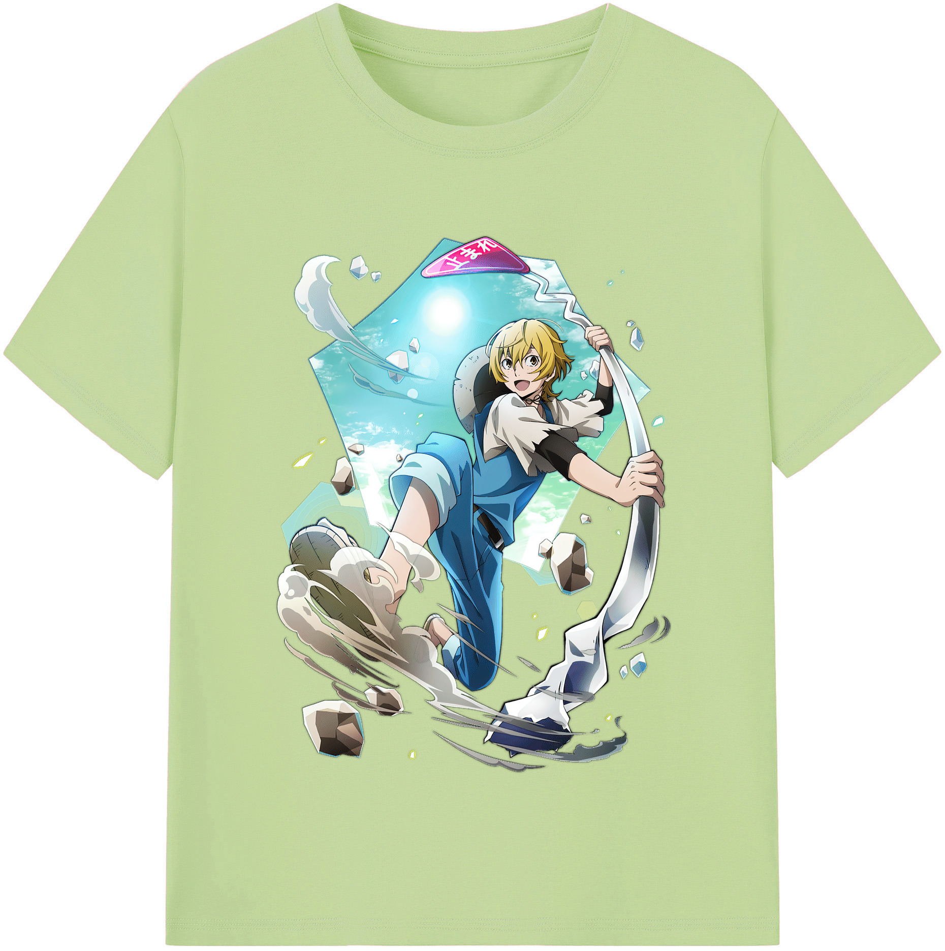 （画像用） 文豪ストレイドッグス Bungo Stray Dogs 綿100％半袖Tシャツ（フロントプリント）